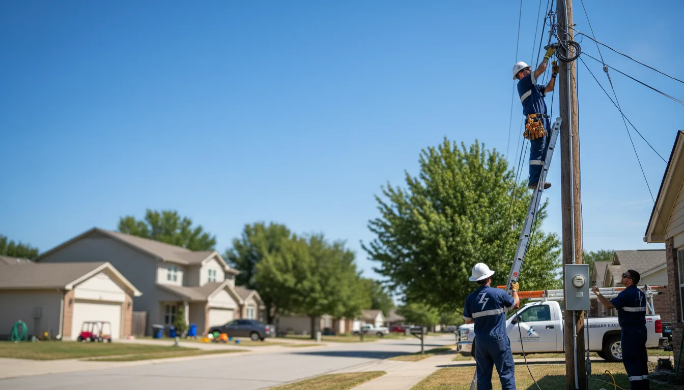 Residential electrician providing installation services in Clanton, AL